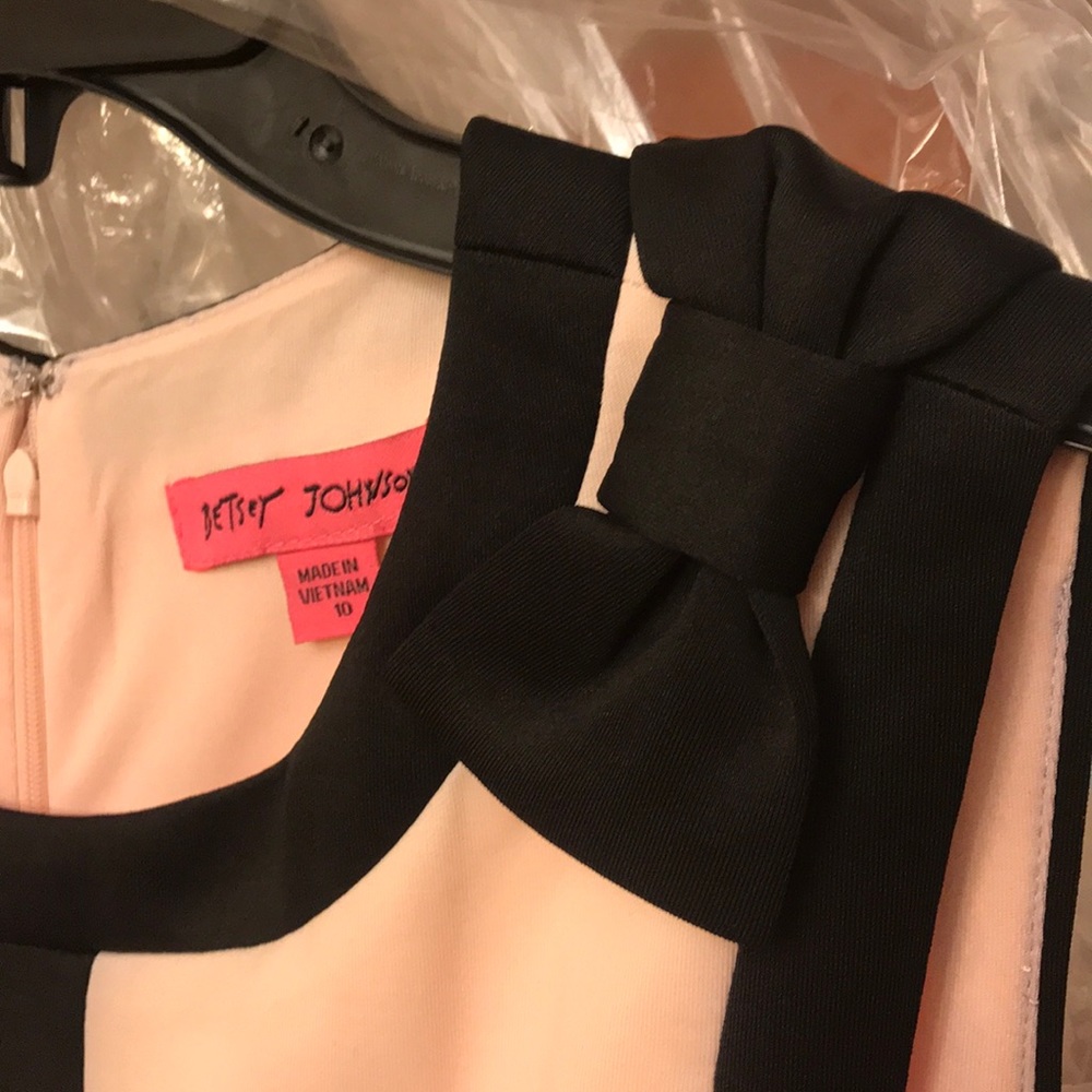 Betsey Johnson sleeveless lined  blush/black,NWT - Picture 8 of 16
